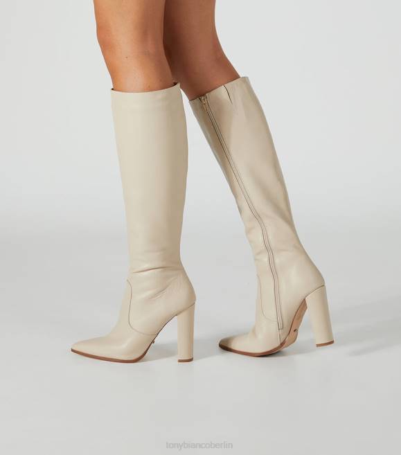 kniehohe Stiefel| de Tony Bianco Frauen Lucille-Kalbsstiefel Vanille Venedig 4624447